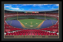 Load image into Gallery viewer, Riverfront Stadium 1970 - Framed Print
