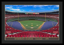 Load image into Gallery viewer, Riverfront Stadium 1970 - Framed Print
