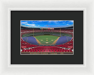 Riverfront Stadium 1970 - Framed Print