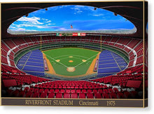 Load image into Gallery viewer, Riverfront Stadium 1975 - Canvas Print
