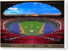 Load image into Gallery viewer, Riverfront Stadium 1975 - Canvas Print
