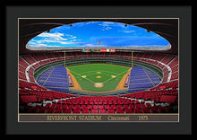 Load image into Gallery viewer, Riverfront Stadium 1975 - Framed Print
