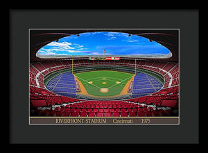 Riverfront Stadium 1975 - Framed Print