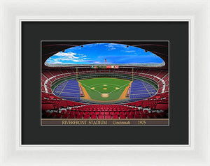 Riverfront Stadium 1975 - Framed Print