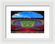 Load image into Gallery viewer, Riverfront Stadium 1975 - Framed Print
