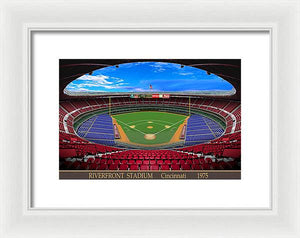 Riverfront Stadium 1975 - Framed Print