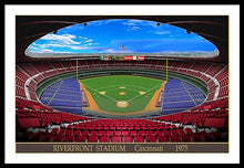 Load image into Gallery viewer, Riverfront Stadium 1975 - Framed Print
