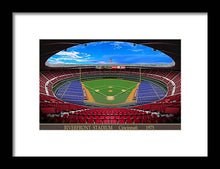 Load image into Gallery viewer, Riverfront Stadium 1975 - Framed Print
