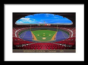 Riverfront Stadium 1975 - Framed Print