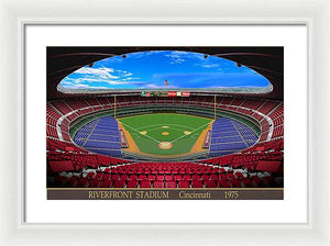 Riverfront Stadium 1975 - Framed Print