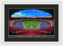 Load image into Gallery viewer, Riverfront Stadium 1975 - Framed Print
