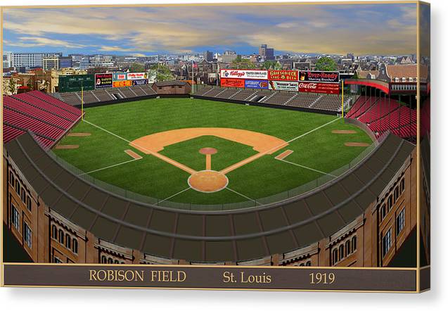 Robison Field 1919 - Canvas Print