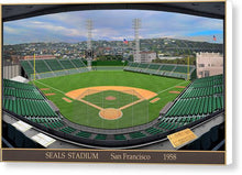 Load image into Gallery viewer, Seals Stadium 1958 - Canvas Print
