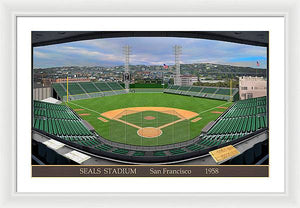 Seals Stadium 1958 - Framed Print