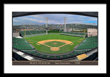 Load image into Gallery viewer, Seals Stadium 1958 - Framed Print
