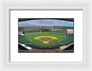 Seals Stadium 1958 - Framed Print