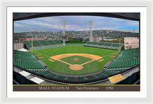 Load image into Gallery viewer, Seals Stadium 1958 - Framed Print
