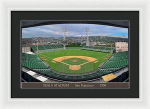 Seals Stadium 1958 - Framed Print