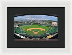 Seals Stadium 1958 - Framed Print