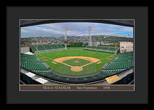 Load image into Gallery viewer, Seals Stadium 1958 - Framed Print
