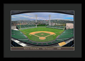 Seals Stadium 1958 - Framed Print