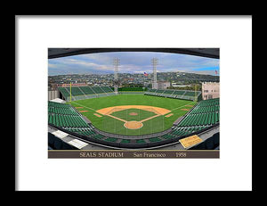 Seals Stadium 1958 - Framed Print