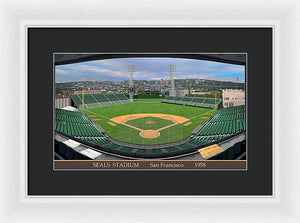 Seals Stadium 1958 - Framed Print