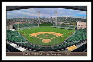 Seals Stadium 1958 - Framed Print