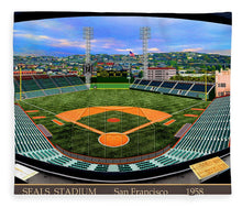 Load image into Gallery viewer, Seals Stadium 1958 - Blanket
