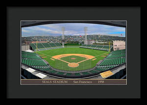 Seals Stadium 1958 - Framed Print