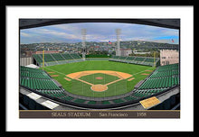 Load image into Gallery viewer, Seals Stadium 1958 - Framed Print
