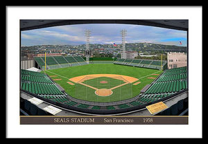 Seals Stadium 1958 - Framed Print