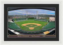 Load image into Gallery viewer, Seals Stadium 1958 - Framed Print
