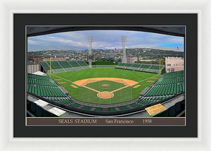 Seals Stadium 1958 - Framed Print