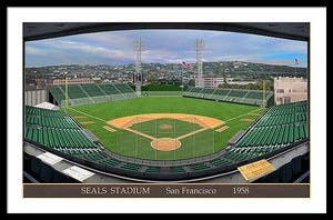 Seals Stadium 1958 - Framed Print