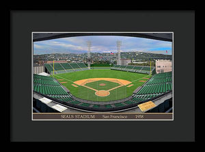 Seals Stadium 1958 - Framed Print