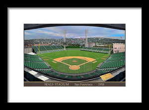 Seals Stadium 1958 - Framed Print