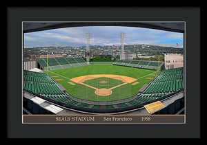 Seals Stadium 1958 - Framed Print