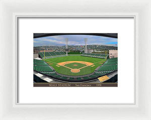 Seals Stadium 1958 - Framed Print