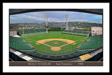 Load image into Gallery viewer, Seals Stadium 1958 - Framed Print
