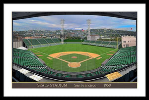 Seals Stadium 1958 - Framed Print