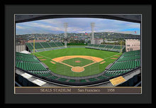 Load image into Gallery viewer, Seals Stadium 1958 - Framed Print
