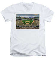 Load image into Gallery viewer, Shea Stadium 1969 - Men's V-Neck T-Shirt
