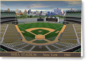 Shea Stadium 1969 - Greeting Card