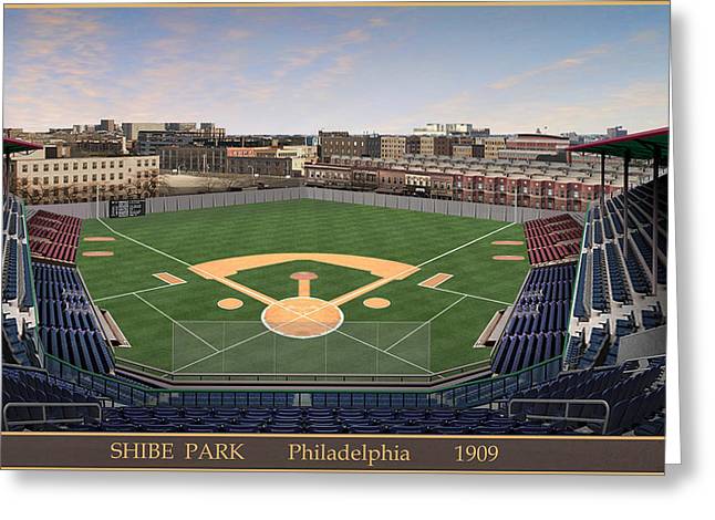 Shibe Park 1909 - Greeting Card