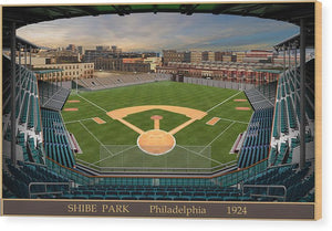 Shibe Park 1924 - Wood Print