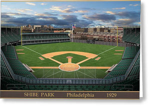 Shibe Park 1929 - Greeting Card