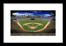 Load image into Gallery viewer, Sicks Stadium 1969 - Framed Print
