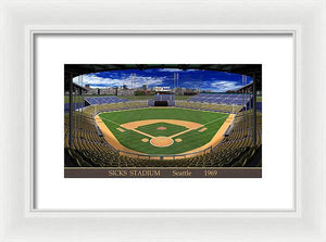 Sicks Stadium 1969 - Framed Print