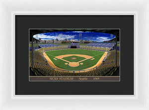 Sicks Stadium 1969 - Framed Print